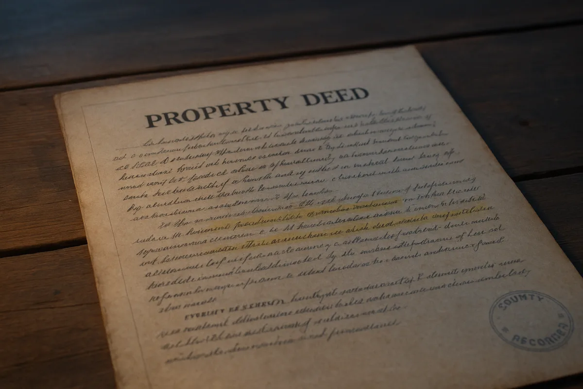 How to Read a Property Deed and Understand Its Sections